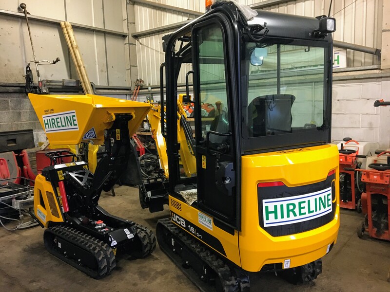 JCB excavator hire in East Lothian by Hireline, click here for prices and book online