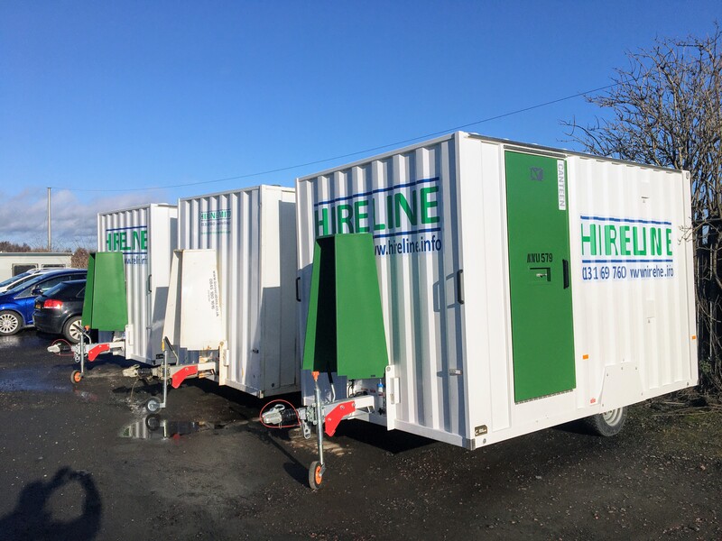 Mobile site welfare unit hire in East Lothian, click here for prices and book online